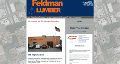 Desktop Screenshot of feldmanlumber.com