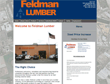 Tablet Screenshot of feldmanlumber.com